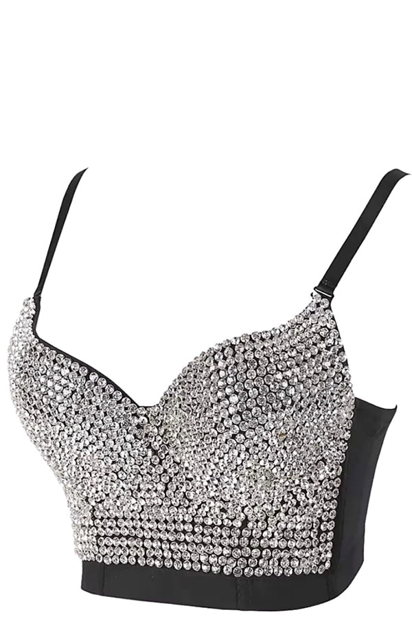 Bella Dazzle Bustier Black - Harpa'h Apparel