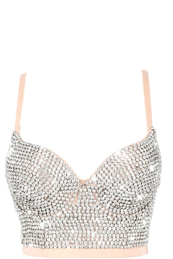 Bella Dazzle Bustier Nude - Harpa'h Apparel