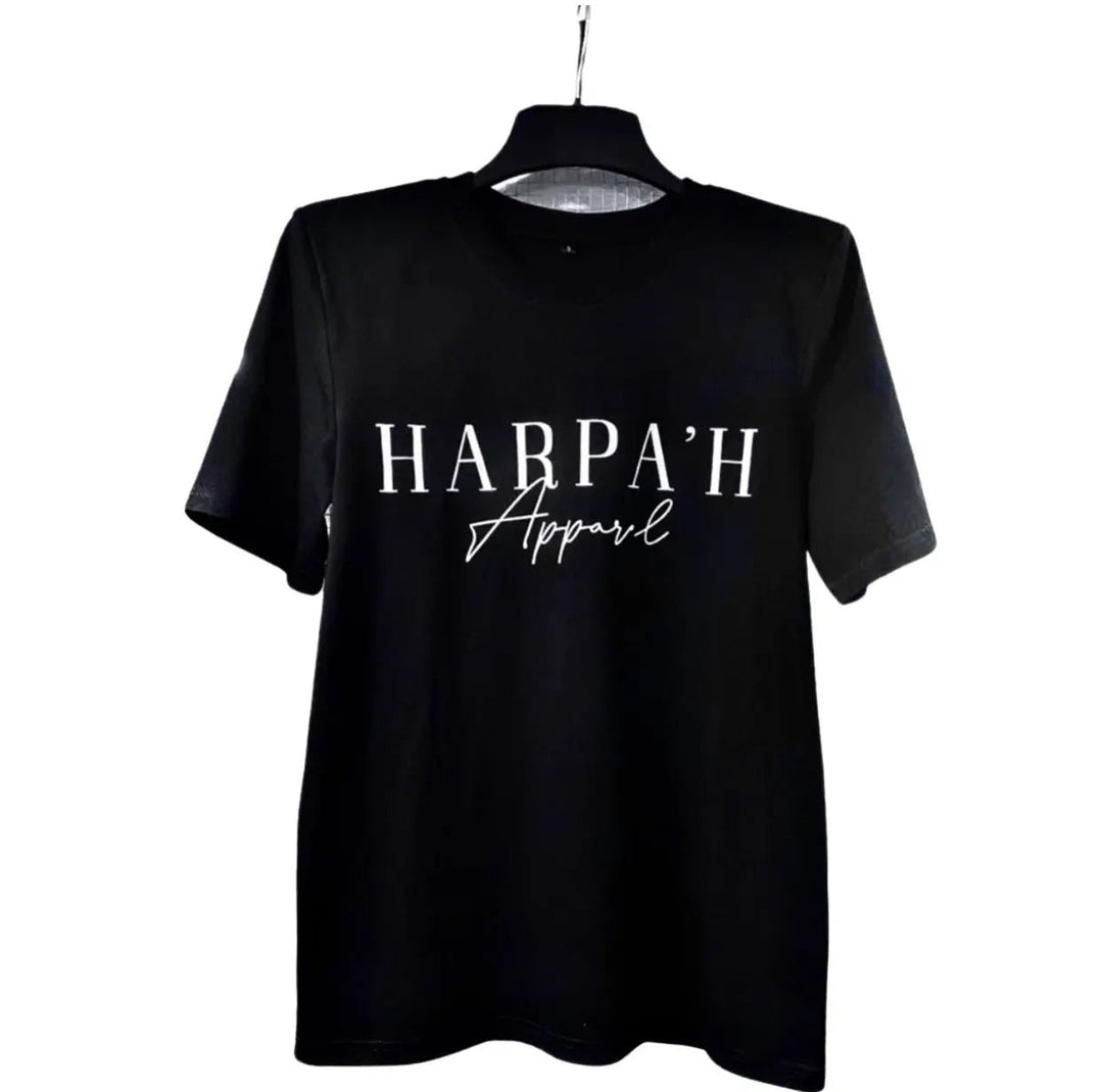 Elegance Signature Luxe T-shirt in Black - Harpa'h Apparel