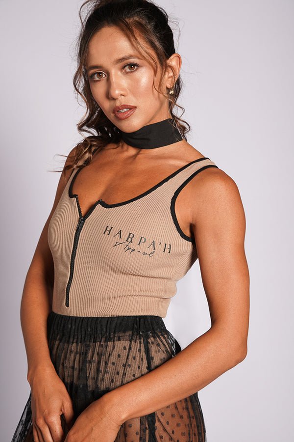 Ribbed Trio Bodysuit - One Size - Harpa'h Apparel