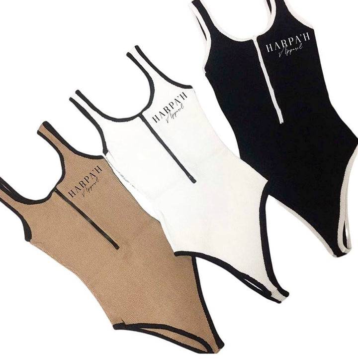 Ribbed Trio Bodysuit - One Size - Harpa'h Apparel