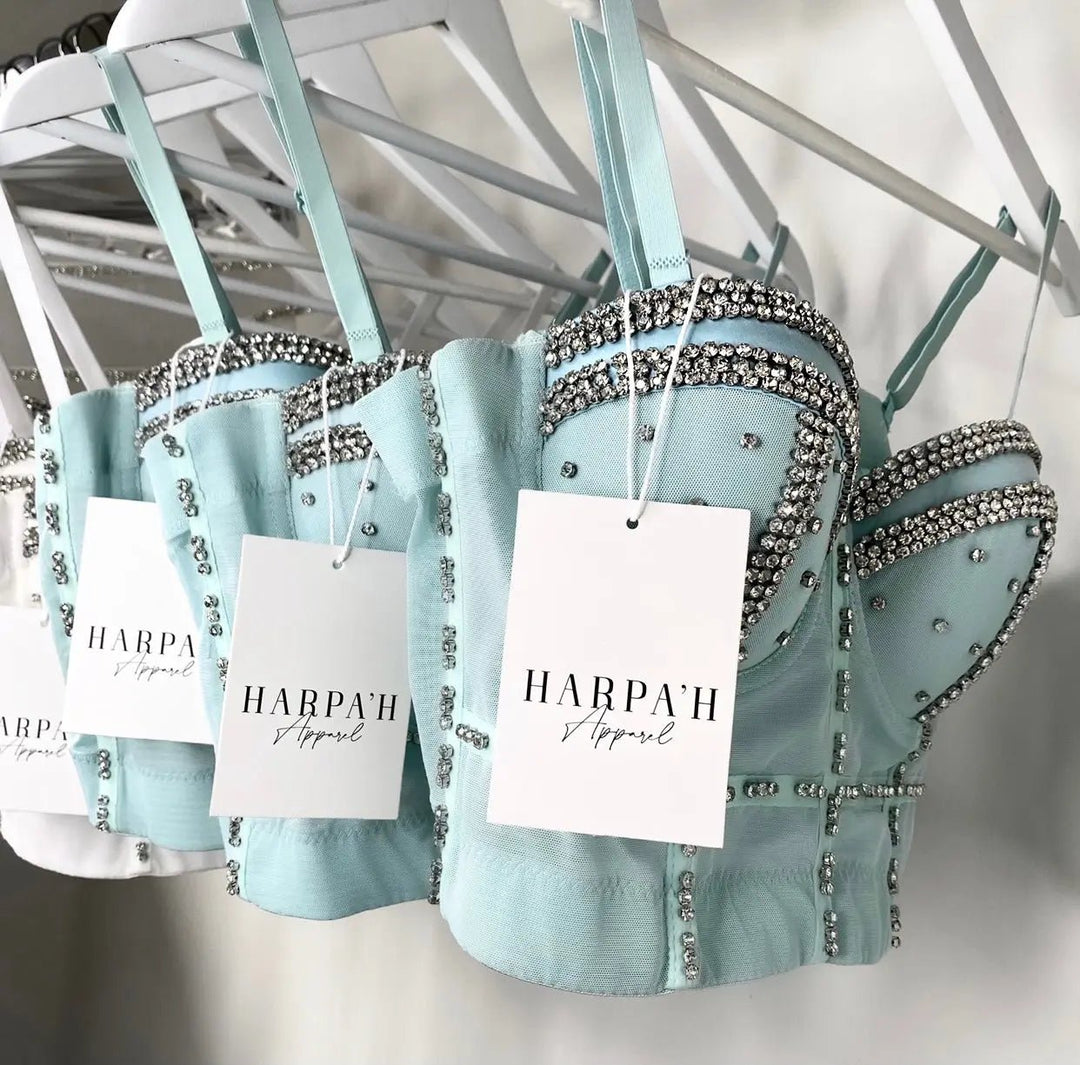 Tiffany Bustier Blue - Harpa'h Apparel